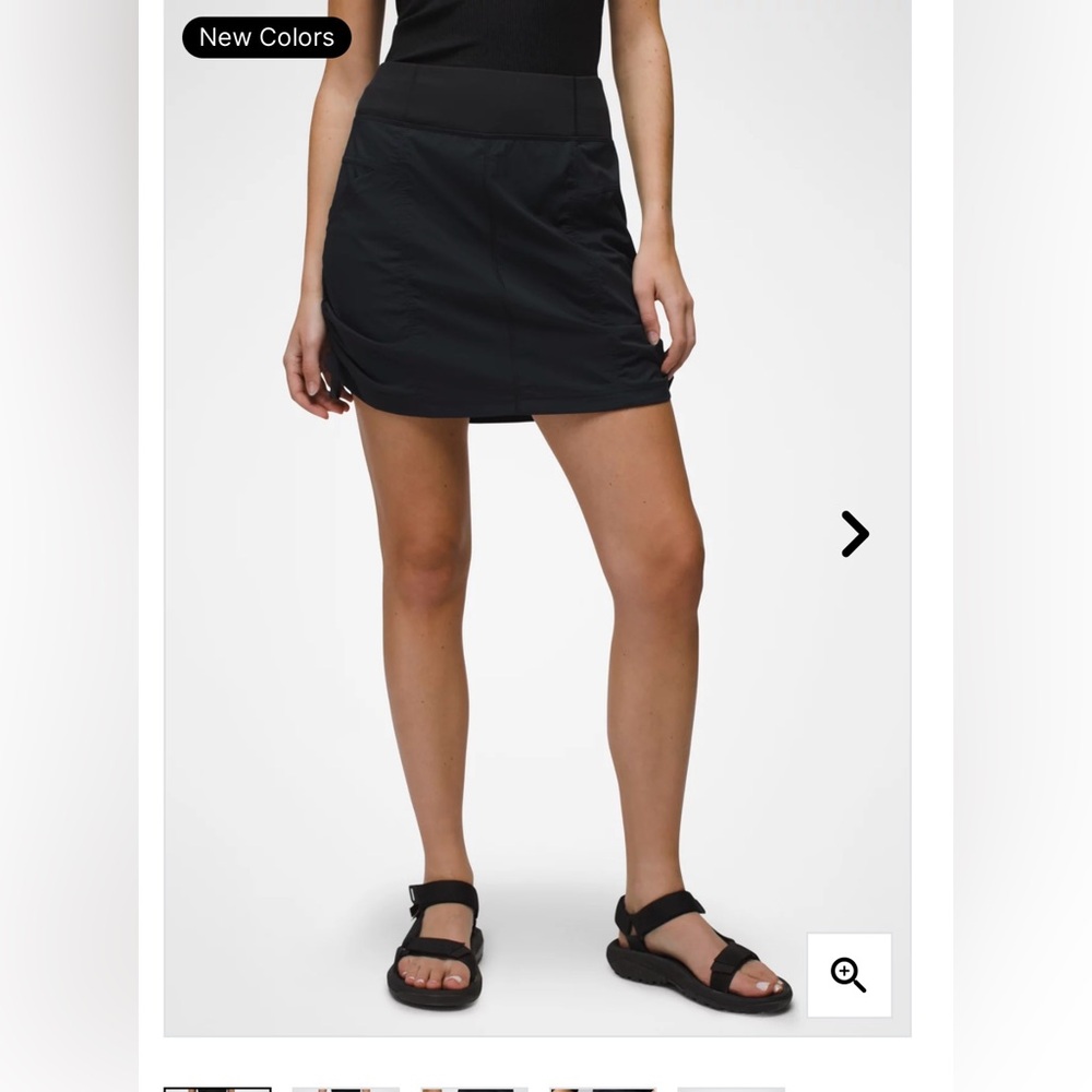 Prana Koen Skort, Black Women Size L 12 14 16